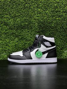 Кросівки чоловічі демісезонні N-ike Air Jordan 1 High Black White X розмір 41 - 26 см
