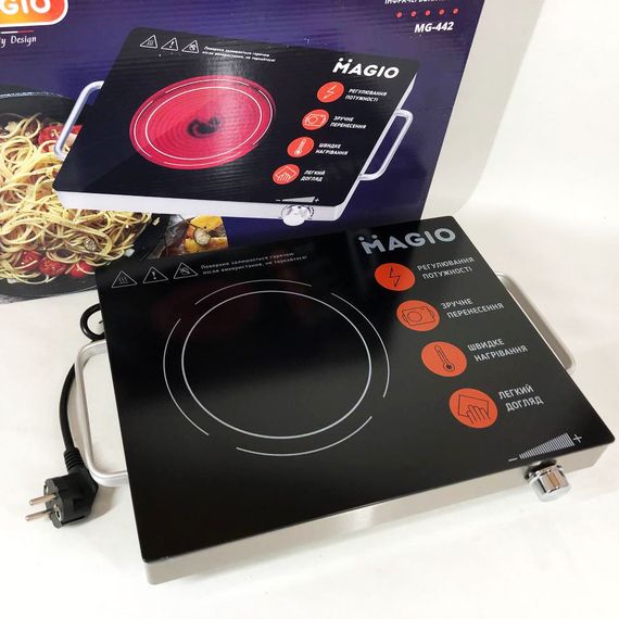 Електричні електроплити MAGIO, Надійна настільна плита для дому, Потужна настільна електроплита UB-12 | Зображення 7