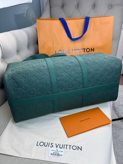 Дорожня сумка Louis Vuitton Keepall Borneo Green зелена 50cm  c876 | Зображення 2