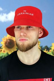 Мужская панама «I`m Ukrainian» красный