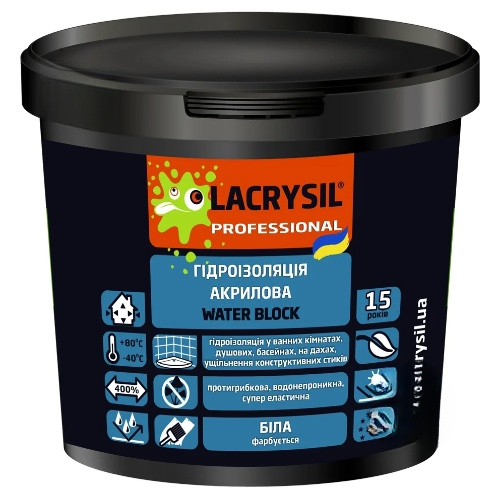 Мастика гідроізоляційна 3кг Лакрисіл