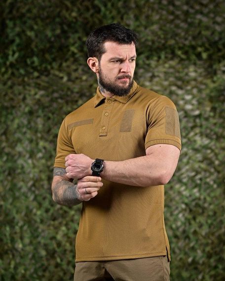 Тактическая футболка PATRIOT поло кайот ВТ7422