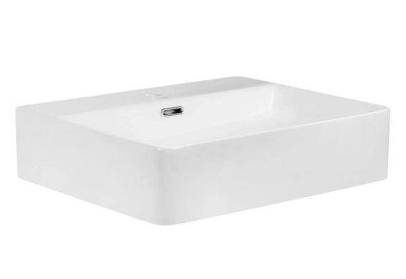 Комплект Qtap Nando LT: Раковина підвісна прямокутна 500х420х130 мм White + Донний клапан PU02O (QT12112173SWN47323) | Зображення 3