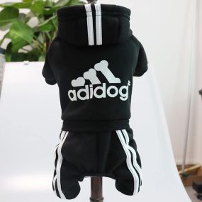 Костюм спортивный для собак Adidog черный S