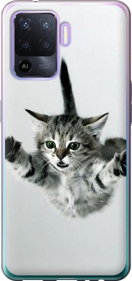 Чехол на Oppo A94 Летящий котёнок "2322u-2287-17620"