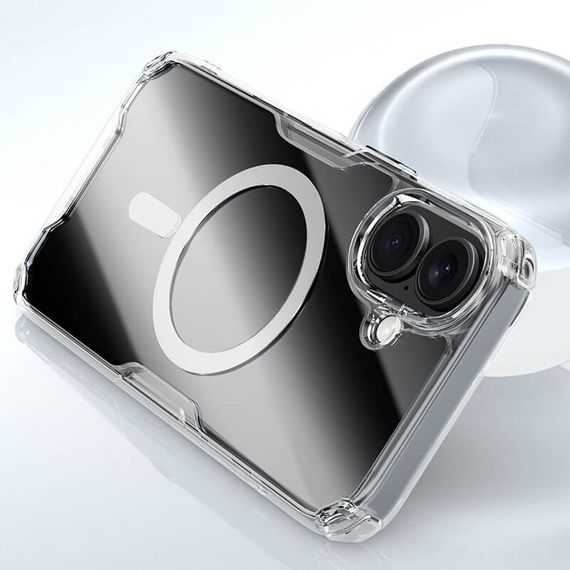 TPU чохол Nillkin Nature Pro Magnetic для Apple iPhone 16 Plus (6.7") Безбарвний (прозорий) | Зображення 6