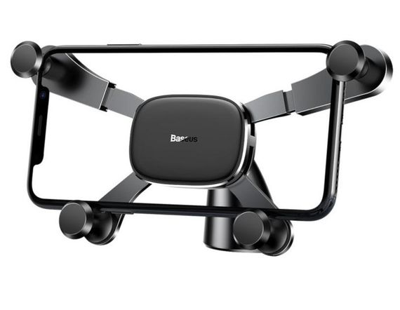 Автомобильный держатель Baseus Horizontal Screen Gravity Vehicle Mounted (SUYL-HP01) Black | Зображення 1