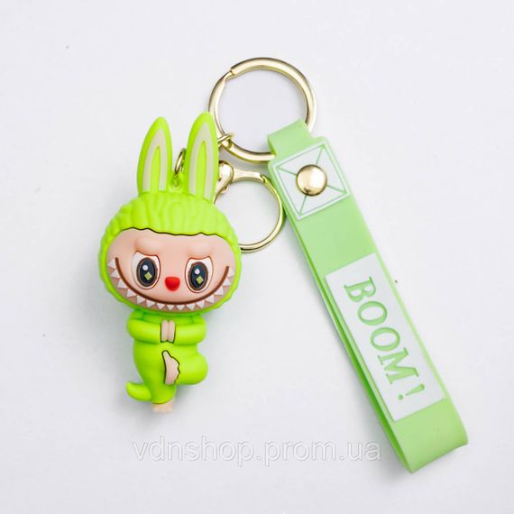 Детский брелок Beige Yoga 4×8 (см) для ключей, на сумку и рюкзак Салатовый HP-55-16GR