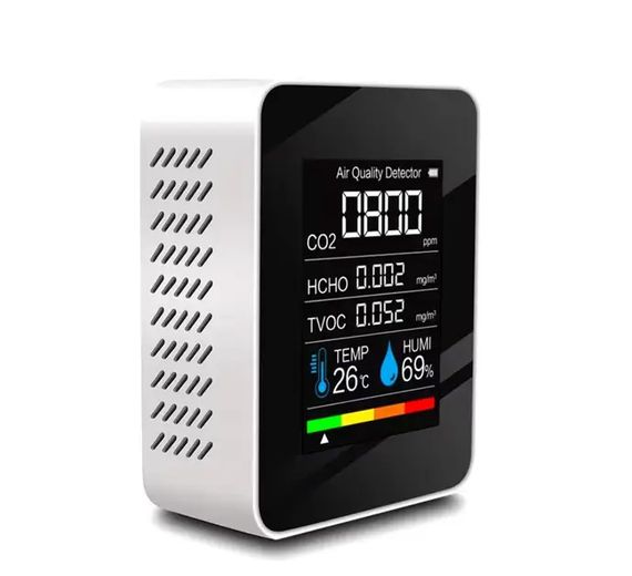 Монітор якості повітря GRILLI 5в1 White 777664 Код: 013477