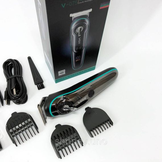 Професійна машинка для волосся VGR V-075, Машинка для стрижки акумуляторна з насадками XP-80 | Зображення 3