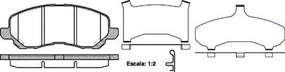 Колодка гальм. диск. MITSUBISHI OUTLANDER передн. (вир-во REMSA) REMSA 080431 на MITSUBISHI OUTLANDER SPORT (GA_W_)