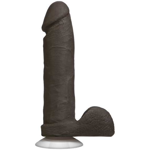Фалоімітатор Doc Johnson The Realistic Cock 8 inch Black - ULTRASKYN, Vack-U-Lock, діаметр 5,1 см Sex Aura | Зображення 1