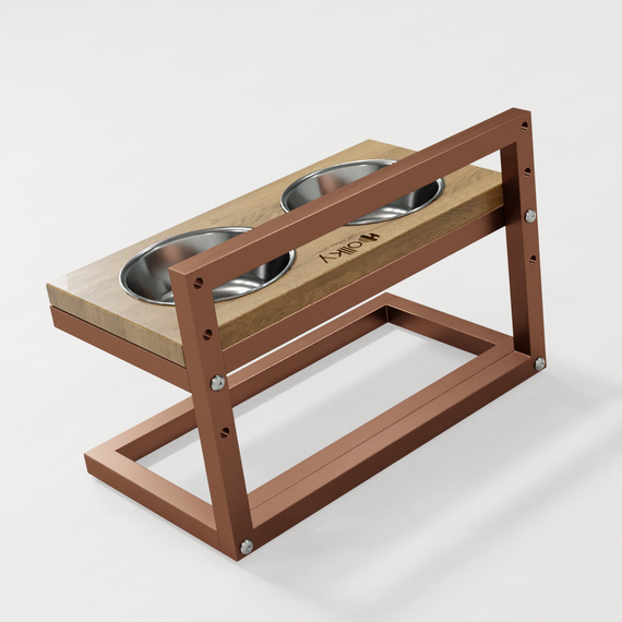 Миски на регулируемой подставке для маленьких собак Hollky Flex S (2 × 0.450 л) FS-422523-GLNT | Зображення 5