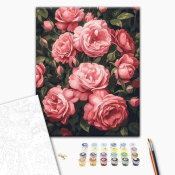 Картина за номерами: Запашний кущ піонів Brushme BS54275 Різнокольоровий shop (9995482361125) | Зображення 1