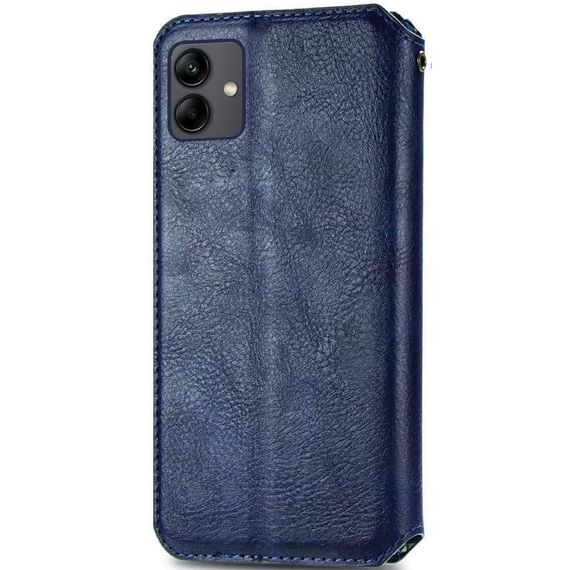 Шкіряний чохол-книжка GETMAN Cubic (PU) для Samsung Galaxy A07 Синій | Зображення 2