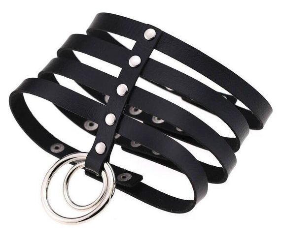 Чокер-нашийник SKN-AS21 GREY Sex Aura | Зображення 1