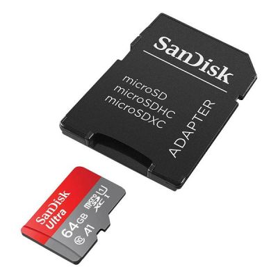 Карта памяти SanDisk 64GB microSD class 10 UHS-I Ultra (SDSQUAB-064G-GN6MA) | Зображення 1