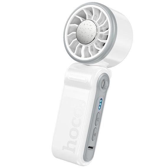 Портативний вентилятор Hoco HX604 handheld folding fan 3000 mAh White