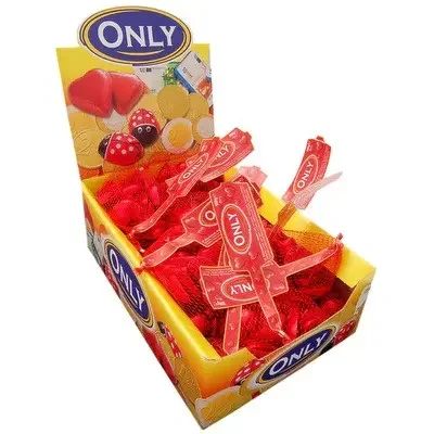 Шоколадні серця в сітці Only, 100 г (Австрія) | Зображення 1