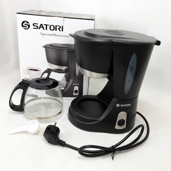 Кофеварка капельная Satori SCM-600-PBL, 650 Вт, Маленькая кофемашина для дома, Маленькая кофемашина | Зображення 4
