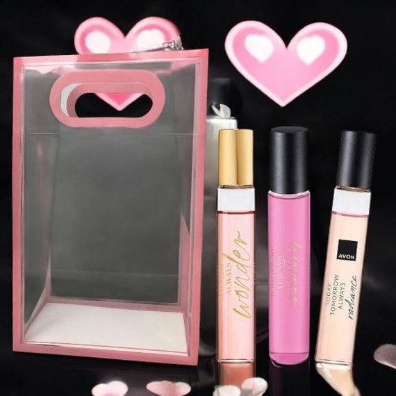 Набір міні-ароматів до Дня закоханих для Неї Avon, 10 мл  (у подарунковому пакетику)