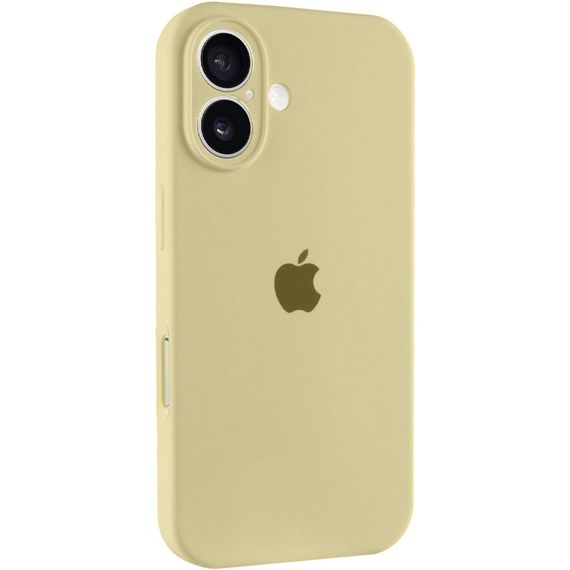 Чехол Silicone Case Full Camera Protective (AA) для Apple iPhone 16 Plus (6.7") Желтый / Mellow Yellow