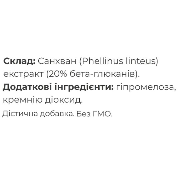 Грибной комплекс Fungipapa Санхван (Phellinus linteus) - cухой экстракт 90 капсул | Зображення 1
