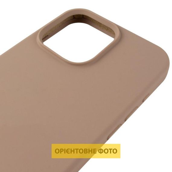 Чехол Silicone Case (AA) Logo with MagSafe для Apple iPhone 17 Pro Max (6.9") Бежевый / Desert Gold | Зображення 3