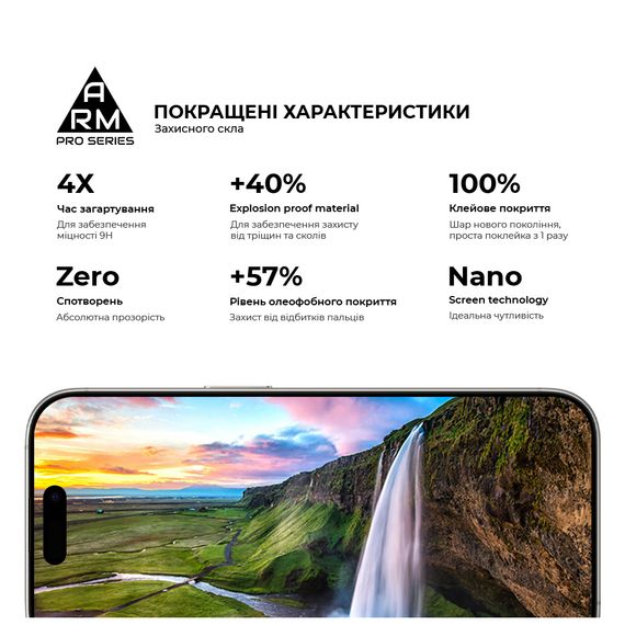 Скло захисне Armorstandart Pro Apple iPhone 16 Pro with mesh (ARM87027) | Зображення 4