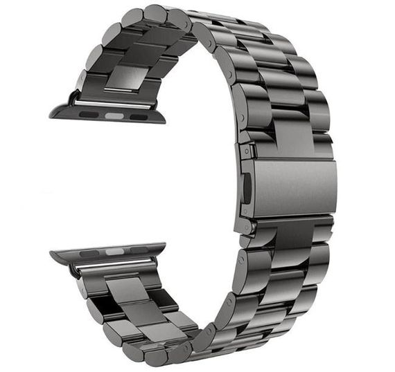 Металевий ремінець Primo Steel годинника Apple Watch 38mm / 40mm / 41mm - Black