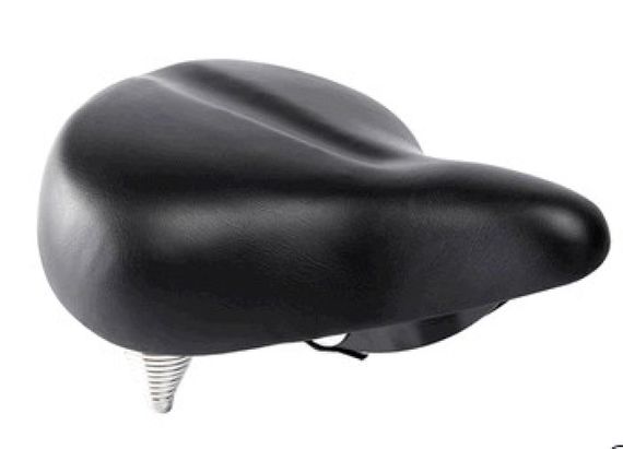 Седло велосипедное   (черное, две пружины)   OEM