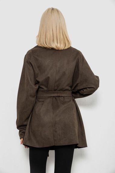 Кардиган женский однотонный, цвет хаки, 257R001 | Зображення 3