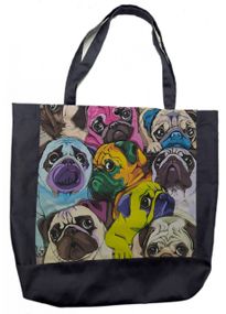Сумка шоппер Гарда 4Profi Цветные мопсы размер XXL 29562