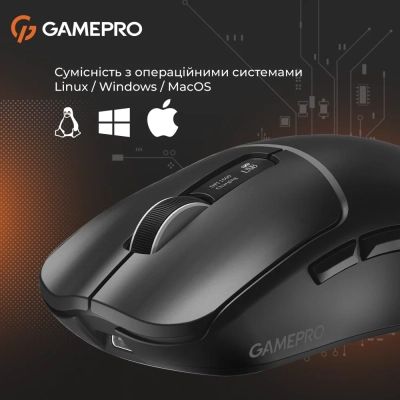 Мышка GamePro Genesis Ranker Wireless/Bluetooth/USB Black (GM012B) | Зображення 4