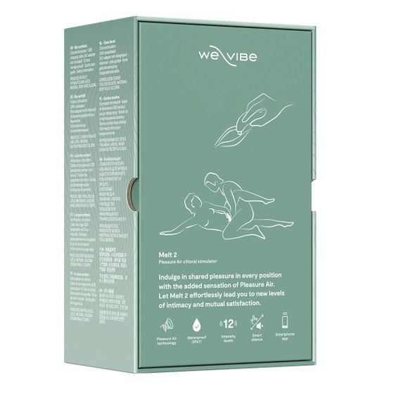 Вакуумний смарт-стимулятор для пар We-Vibe Melt 2 Sage, Бірюзовий | Зображення 9