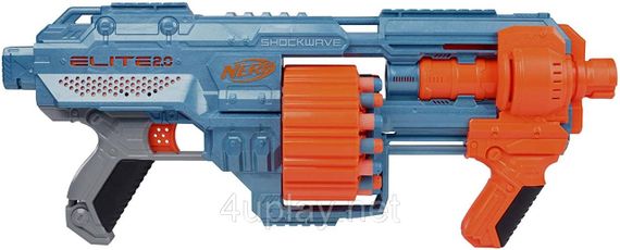 Бластер Nerf Elite 2.0 Shockwave RD-15. Нерф Еліт Шоквейв. Помповий бластер із барабаном на 15 стріл | Зображення 2
