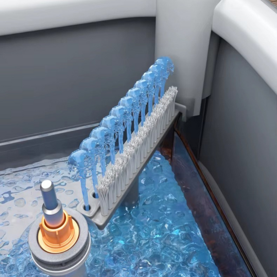 Швабра квадратна з самовитиском і відром-центрифугою TY549, комплект для прибирання 2 в 1 з телескопічною ручкою та насадками | Зображення 4