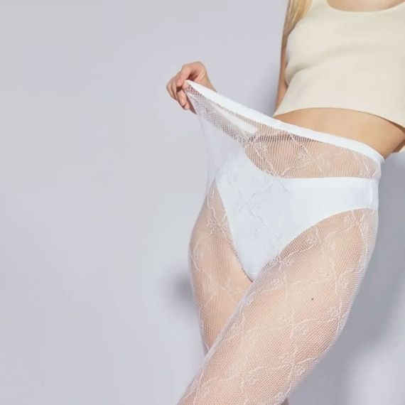 Еротичні колготки Babydoll 44 Білий 5069-1 | Зображення 4