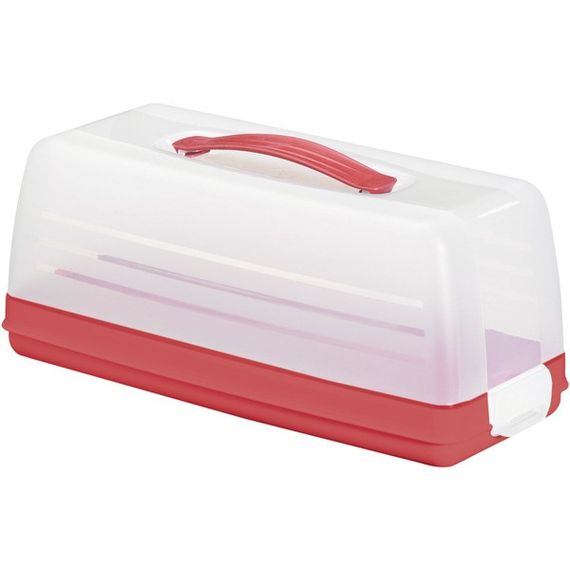 Контейнер для торта Curver 00414 пластиковий бокс із кришкою для зберігання і перенесення