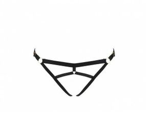 Трусики из стреп Passion Exclusive KELIS THONG Черный L/XL