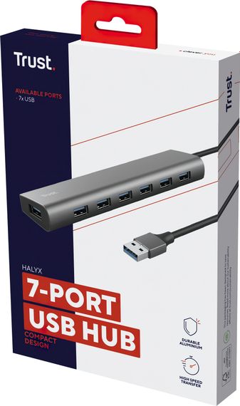 USB-хаб Trust DALYX 7-IN-1 USB-A 3.2 ALUMINIUM (24967_TRUST) | Зображення 8