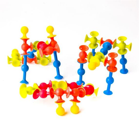 Конструктор Fat Brain Toys MiniSquigz на міні-присосках 75 деталей (F107ML)