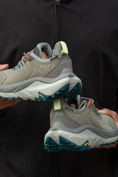 Кросівки демісезонні шкіряні Hoka GTX колір сірий | Зображення 5