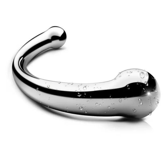 Двосторонній металевий фалоімітатор у формі дуги (розмір L) | Зображення 4