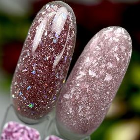 Світловідбивна база Crooz Crystal Base №06 (бузково-рожева з блиском) 8мл