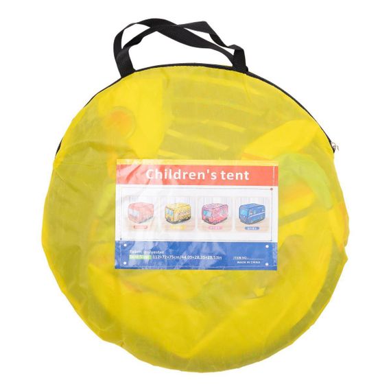 Дитячий ігровий намет «Шкільний автобус» 110×70×66 см намет для дітей Жовтий HP-S-5NDY | Зображення 7