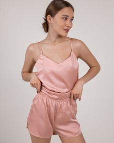 Пижама 4Profi искусственный шелк армани пудра размер S 20746