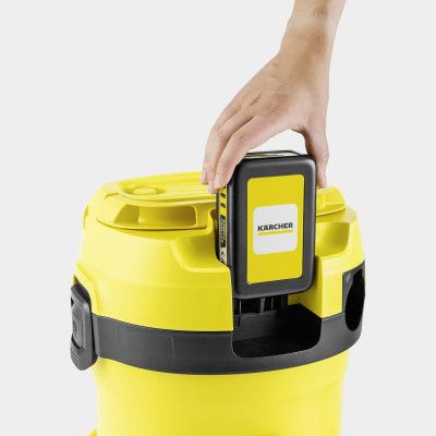 Пылесос строительный Karcher аккумуляторный WD 2-18, 18V, 12л (без АКБ и ЗУ) (1.628-500.0) | Зображення 10