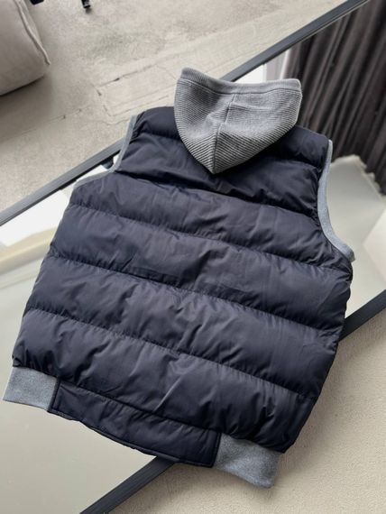 Жилет Brunello Cucinelli dark blue v102 | Зображення 1