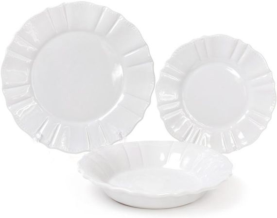 Набір 6 глибоких тарілок Leeds Ceramics SUN Ø23см, кам'яна кераміка (білі) | Зображення 3